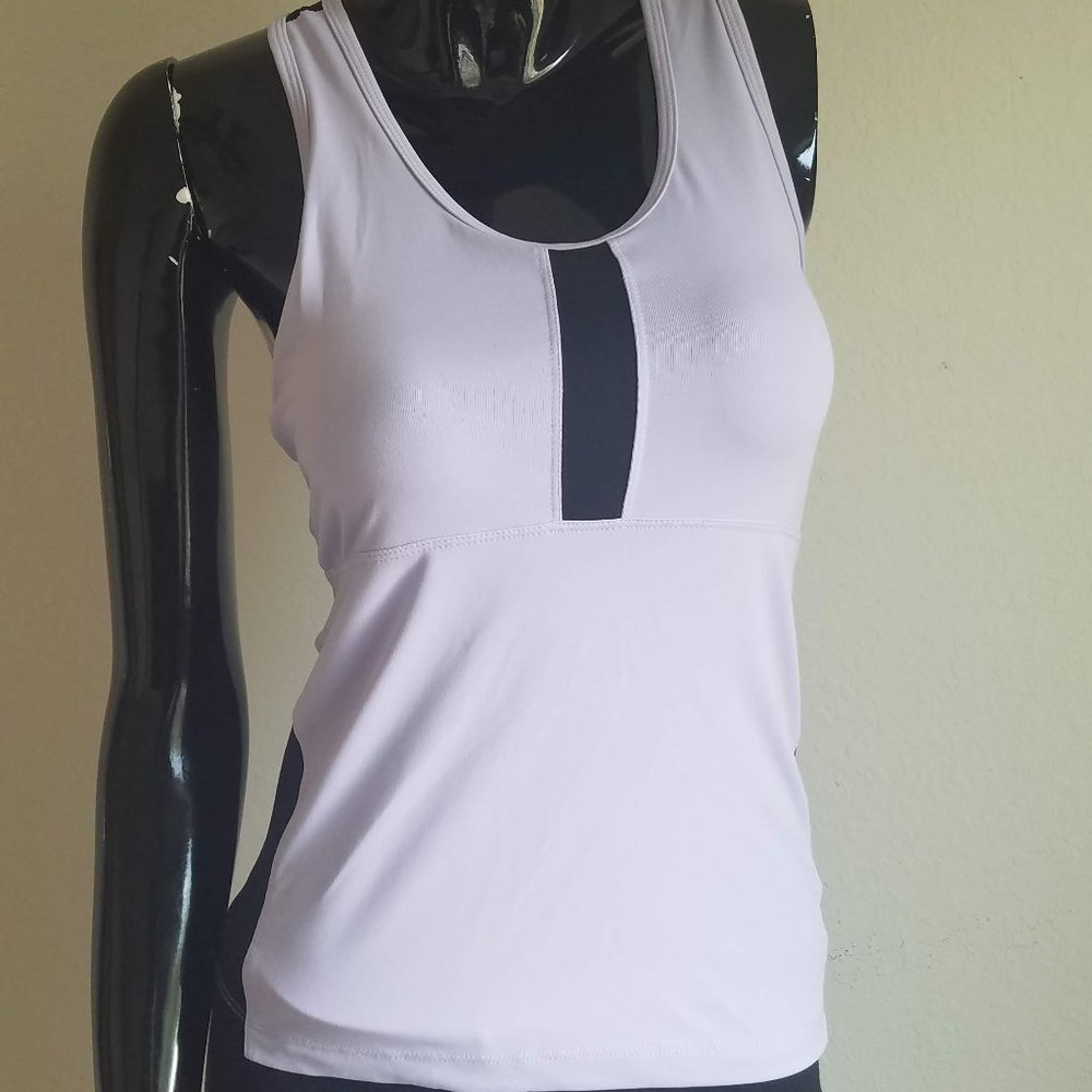 Light Lilac Workout Racerback Tank Top